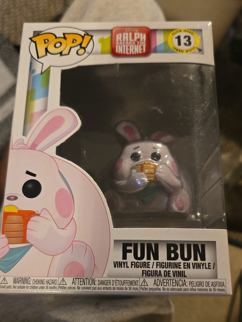 Fun Bun Vinyl Figure - pop Ralph Breaks the Internet - White/Pink